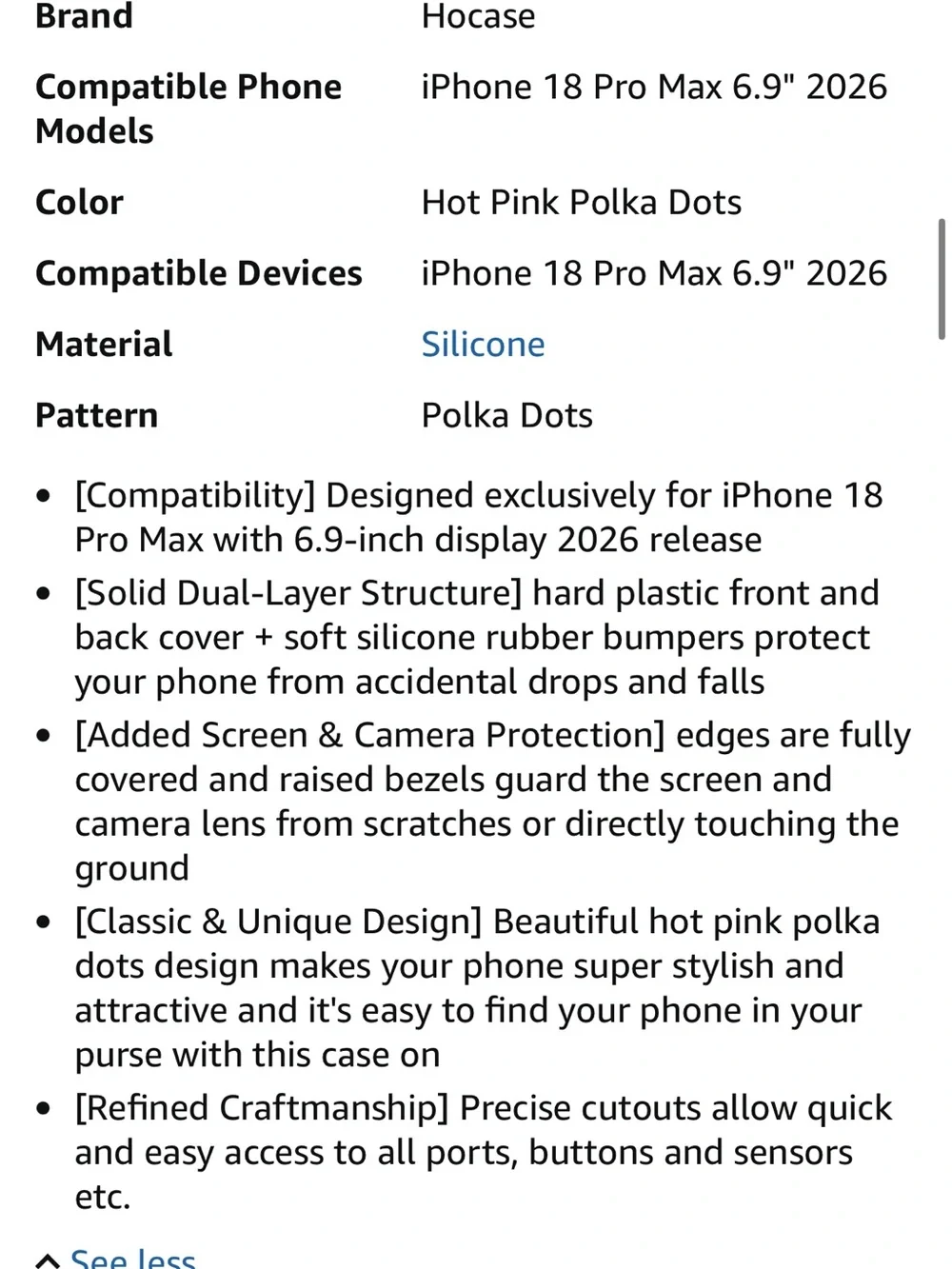 iPhone 18 pro max case